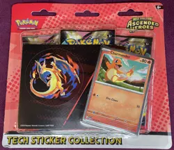 Pokemon TCG Ascended Heroes Tech Sticker Collection x 2 - charmander and gastly - Image 2