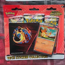2 x Pokemon TCG Ascended Heroes Tech Sticker Collection | Gastly & Charmander🔥 - Image 2