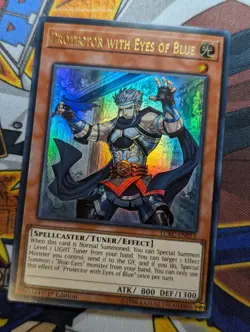 Yugioh Protector with Eyes of Blue LCKC-EN013 Ultra Rare 1st Edition VLP - Image 1
