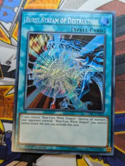 Yugioh Card - Burst Stream of Destruction *Secret Rare* LCKC-EN025 VLP - Image 1