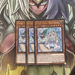 GFTP-EN009 x3 Fairy Tail - Rochka Ultra Rare Excellent Condition Yugioh - Image 1