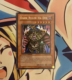 YUGIOH - Dark Ruler Ha Des - Secret Rare - MC1-EN006 - Limited - NM/LP - Image 1