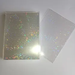 50PCS Holographic Card Sleeves 65x90mm TCG MTG Pokemon Holder Trading Dots - Image 1