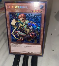 Yugioh , D.D. Warrior (Prismatic Secret Rare) SBC2-ENC08 1st Edition - Image 2