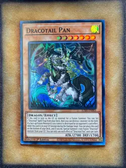 Yugioh Dracotail Pan JUSH-EN003 Super Rare 1st Ed NM - Image 1