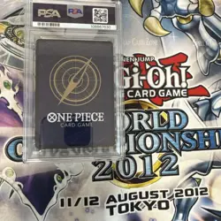 One Piece Card Game Monkey D Luffy PSA10 Oda Signed SR Parallel 1st Anniversary - Image 2