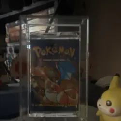 Pokemon TCG Base Set Booster Pack Charizard Art Sealed 11 Cards *HEAVY* - Image 2