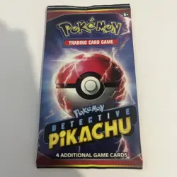 Pokemon TCG Detective Pikachu Sealed Booster Pack - 4 Additional Game Cards - Image 1