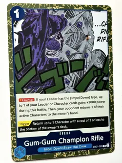 One Piece CCG - Gum-Gum Champion Rifle R EB01-028 Memorial Collection English - Image 1