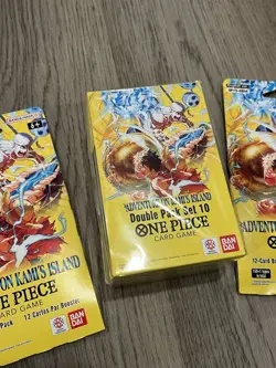 One Piece OP15 Adventure On Kami’s Island Lot Double Pack Set + 2 Sleeve Booster - Image 2