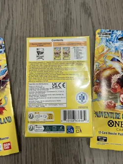 One Piece OP15 Adventure On Kami’s Island Lot Double Pack Set + 2 Sleeve Booster - Image 5