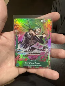 Roronoa Zoro OP13-037 Holo One Piece CCG Character Card 5000 Power 4 Cost - Image 1