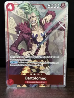 Bartolomeo One Piece OP15 Adventure on Kami's Island Dash Pack Rare Foil #014 - Image 1