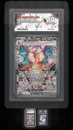 Pokemon TCG Charizard EX Card Scarlet Violet Obsidian Flames 223/197 Ace 10 - Image 1