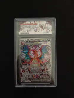 Pokemon TCG Charizard EX Card Scarlet Violet Obsidian Flames 223/197 Ace 10 - Image 1