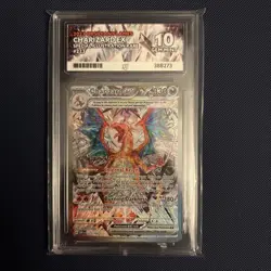 Pokemon TCG Charizard EX Card Scarlet Violet Obsidian Flames 223/197 Ace 10 - Image 1