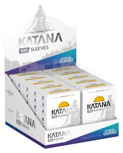 10 packs of 100 (1000) Ultimate Guard Katana Yellow Standard Sized Card Sleeves - Image 1