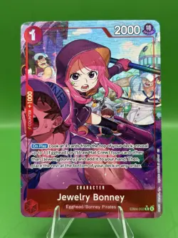One Piece Card Game Jewelry Bonney EB04-002 Alt Art OP14 ENGLISH - Image 1