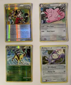 Vintage Pokemon Mid-Era Holo Card Lot Of 6 Rares, Various Sets 2007-2011 Leafeon - Image 3