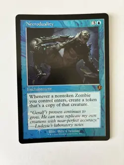 MtG *retro frame foil* Necroduality Innistrad Remastered NM mythic card - Image 1