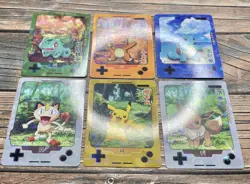 Pokemon 25th Anniversary Chinese Unofficial Gameboy Cracked Ice Holo Cards NM - Image 4