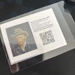 Pikachu SVP 085 - Pokemon x Van Gogh Museum Promo Card Insert ONLY Excellent - Image 1