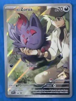 Pokemon TCG N's Zorua 189 Scarlet & Violet Promo Holo Card (Pokemon Center) - Image 1