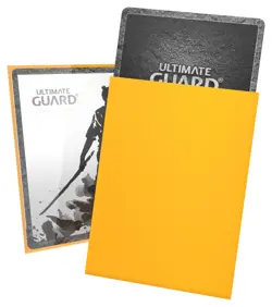1 pack of 100 Ultimate Guard Katana Yellow Standard Sized Card Sleeves - Image 1