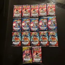 17x Dragon Ball Super Card Game Realm of the Gods Booster Pack Factory Sealed - Image 1