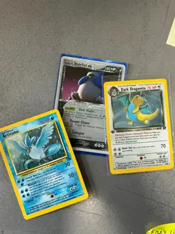 Lot of (3) Pokemon Cards Articuno Snorlax Dragonite - Image 1