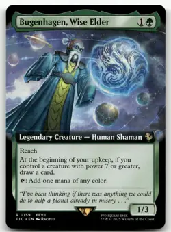 Bugenhagen, Wise Elder (Extended Art) #159 (NM) Final Fantasy FIC Magic MTG - Image 1