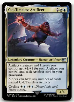 Cid, Timeless Artificer (0409) #409 (NM) Final Fantasy FIN Magic MTG - Image 1