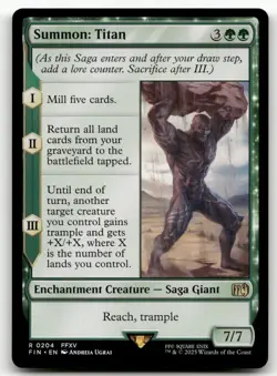 Summon: Titan #204 (NM) Final Fantasy FIN Magic MTG - Image 1