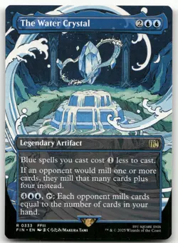The Water Crystal (Borderless) #333 (NM) Final Fantasy FIN Magic MTG - Image 1