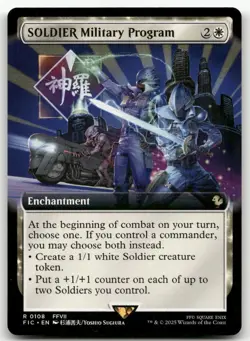 SOLDIER Military Program (Extended Art) #108 (NM) Final Fantasy FIC Magic MTG - Image 1