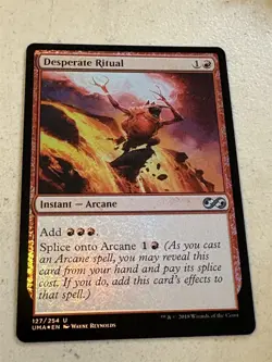 mtg foil Desperate Ritual, arcane instant, Ultimate Masters, unplayed - Image 1