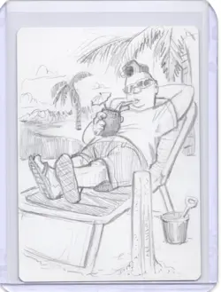 Kinnan, Bonder Prodigy Foil Signed Sketched Artist Proof MTG RARE - Image 2