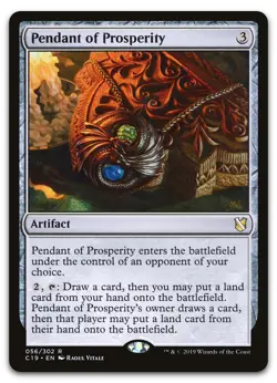 Pendant of Prosperity #56 (NM) Commander 2019 C19 Magic MTG - Image 1