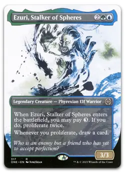Ezuri, Stalker of Spheres (Showcase) #317 NM Phyrexia All Will Be One Magic MTG - Image 1