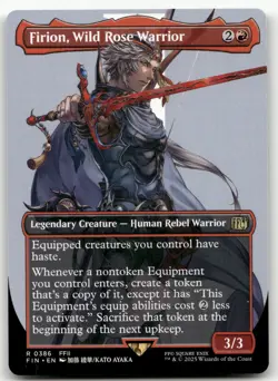 Firion, Wild Rose Warrior (Borderless) #386 (NM) Final Fantasy FIN Magic MTG - Image 1