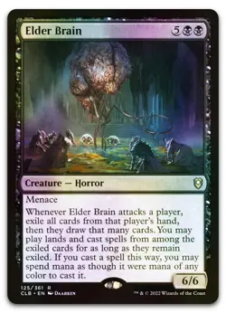 Elder Brain #125 (Foil) (NM) Baldur's Gate CLB Magic MTG pack fresh commander - Image 1