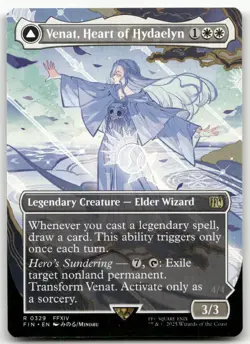 Venat, Heart of Hydaelyn (Borderless) #329 (NM) Final Fantasy FIN Magic MTG - Image 1