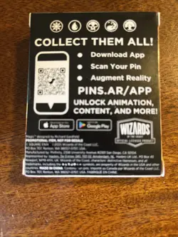 Magic the Gathering Final Fantasy Pinfinity Chocobo pin + Promo Die & Bag MTG - Image 3