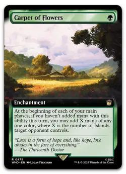 Carpet of Flowers (Extended Art) #475 (NM) Doctor Who WHO Magic MTG - Image 1