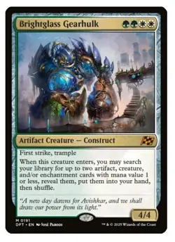 1x MTG Brightglass Gearhulk - Aetherdrift Mythic! NM Mint! - Image 1