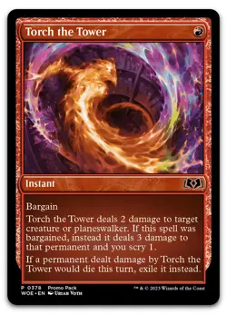 Torch the Tower #378 (NM) Wilds of Eldraine PPWOE Magic MTG - Image 1