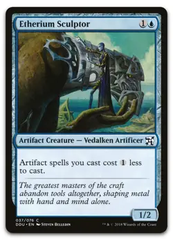 Etherium Sculptor #37 (NM) Elves vs Inventors DDU Magic MTG - Image 1