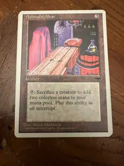 Magic the Gathering Ashnod's Altar Artifact 1995 Regular English 3 Maddocks - Image 1