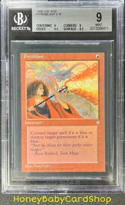 MTG Ice Age 1995 Pyroblast BGS 9.0 MINT Silver Age Iconic Staple - Image 1