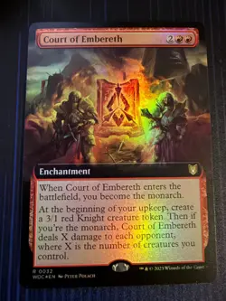 MTG Court of Embereth Extended Art Commander: Wilds of Eldraine Foil NM - Image 1